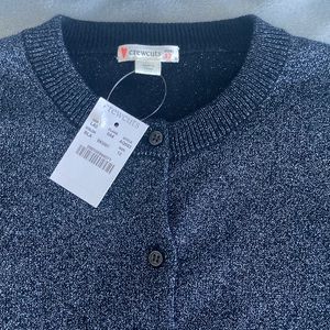 Crewcuts metallic cardigan sweater
